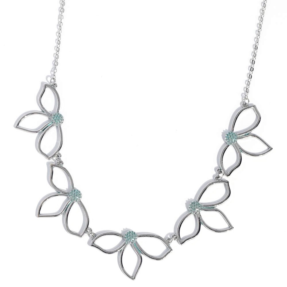 Petal blue necklace